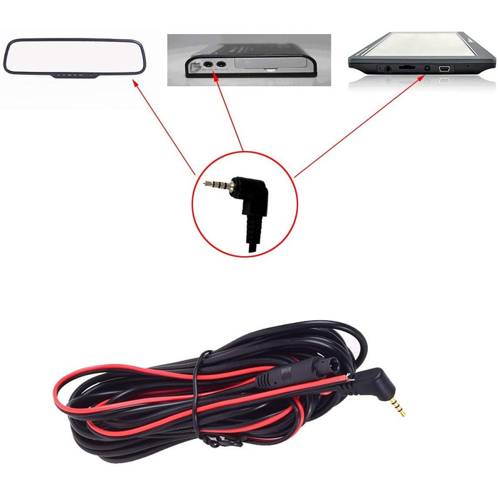 Цифрова універсальна відеокамера для автомобіля, цифровий відеореєстратор для кріплення на дзеркало заднього виду