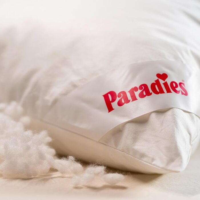 Подушка PARADIES 40x80 см із блискавкою - Softy Top Bio середньої жорсткості з алое вера, подушка для сну середньої жорсткості, веганська подушка середньої жорсткості (1 упаковка) 40 x 80 см