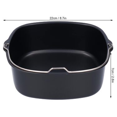 Форма для фритюрниці, форма для випічки, форма для торта, аксесуари для фритюрниці, форма для торта, кошик для випічки хліба, бочка для торта, фритюрниця для HD9925, HD9860, HD9905, 01 (22см)