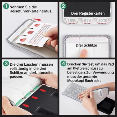Набір швабри та відра з віджиманням для дому, система плоскої швабри та відра, швабри для миття підлоги та стін, з 3 багаторазовим