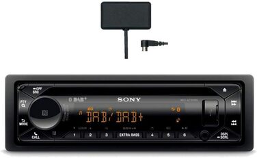 Автомобільна стереосистема Sony MEX-N7300KIT DAB з компакт-диском, подвійним підключенням Bluetooth, USB та AUX Гучний зв'язок Bluetooth 4 x55 Вт 3-кратний вихід Додаткові баси Колір Vario