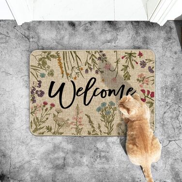 Килимок для дверей, декор для дому, кухонний килимок, килимок для підлоги для внутрішнього та зовнішнього декору 40x60 см 40 x 60 см бежевий
