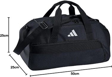 Сумка Adidas Unisex Tiro League Duffel, чорна / біла, розмір S