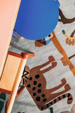 Килимок ручної роботи Savann, Килимок для дитячої кімнати, 170 x 240 см, Дитячий килимок для дітей, Ігровий килимок для немовлят,