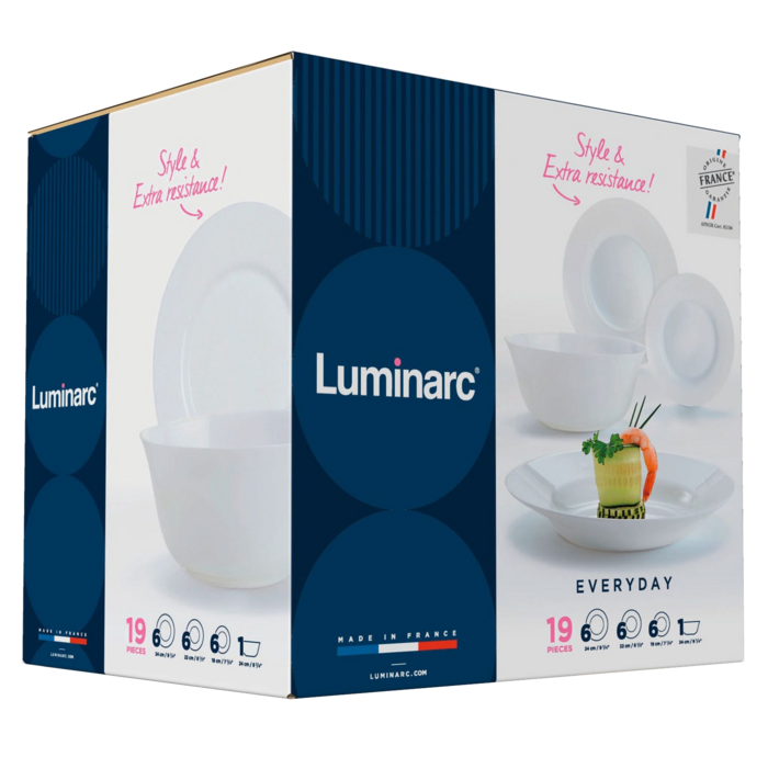 Сервіз столовий LUMINARC EVERYDAY, 19 предметів (6122524)