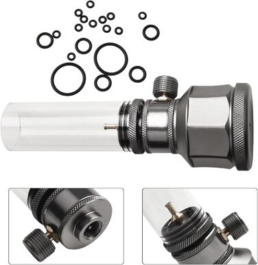 Портативний газовий ліхтар, кемпінгові свічки з порожнім паливним балоном для кемпінгу, походів, риболовлі (газовий ліхтар з баком), 23818L7KL4EX444VEB8R8