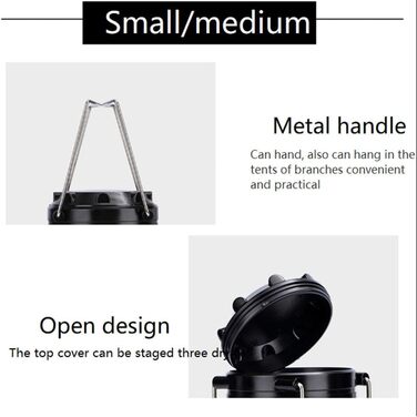 Міні COB лампа для намету світлодіодний портативний ліхтар телескопічний ліхтарик кемпінговий ліхтарик водонепроникний аварійний ліхтарик з живленням від A, 4 шт.