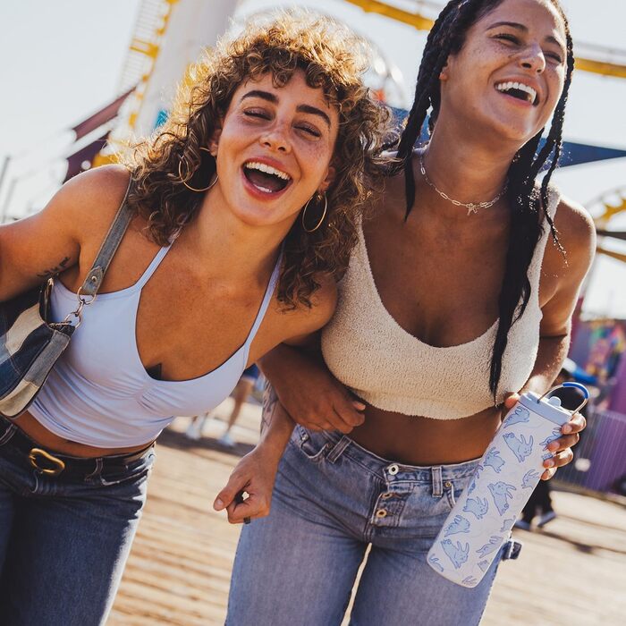 ПЛЯШКА ПЛЯШКА Пляшка для води з нержавіючої сталі з трубочкою та кришкою, вакуумна ізольована чашка, зберігає холодну та гарячу, герметична, широкий отвір, пляшка для води для жінок, кролик