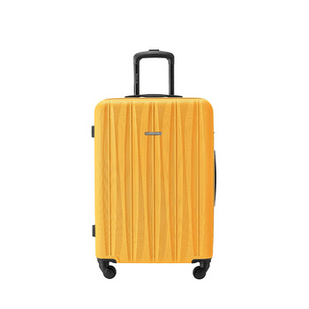 Валіза Puccini Bali, жорсткий корпус, середній розмір, жовтий колір (6)