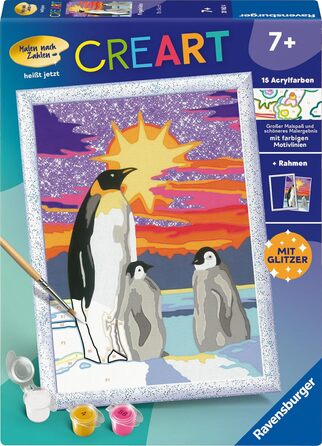Розмальовка за номерами Пінгвін для дітей віком від 9 років, 20162 - Penguin Love -