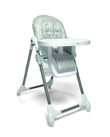 Стільчик для годування Mamas & Papas Snax, регульований, складний зі знімною обідньою дошкою, сірий в крапку