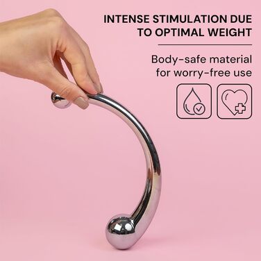 Анальний плаг Future of Your Pleasure, з нержавіючої сталі, 20 см, подвійний діаметр 2,4–3,9 см, 510 г