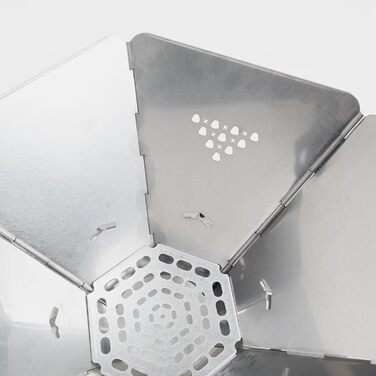 Чаша для вогню з нержавіючої сталі з решіткою для гриля - Восьмикутна чаша для вогню для гриля на свіжому повітрі та кемпінгу, невелика чаша для вогню з екраном для іскри, міні-бочка для вогню та кошик для вогню для саду та багаття (Fire)