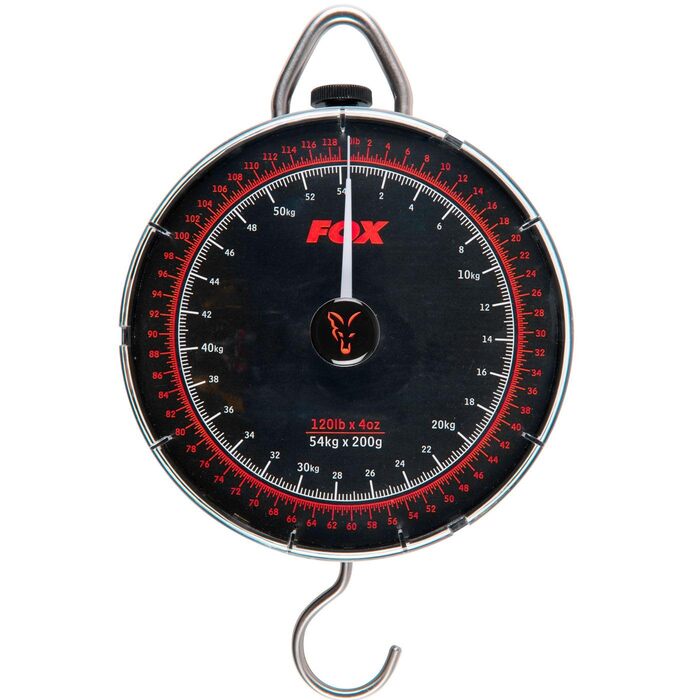 Ваги Fox Dial 120 фунтів (54 кг) - Рибальські ваги, ваги для риболовлі, рибна луска, ваги для рибалки