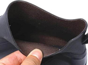 Чоловіче гумове взуття, чоловічі гумові чоботи, коротке гумове робоче взуття для вулиці, водонепроникне, бавовняне, тепле, чорне, розмір EU 41