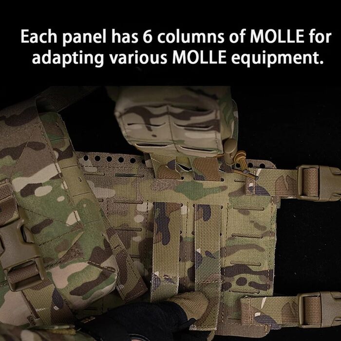 Нагрудний ремінь TS TAC-SKY Tactical Alpha, 34 роздільне шасі, H-подібна ремінна система з лазерним вирізом MOLLE 556 762, підсумок для пістолетного магазину, гвинтівки, полювання, страйкбол, стиль SS (колір RG)