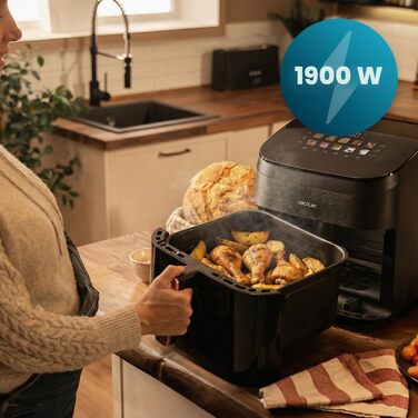 Аерофритюрниця Cecotec Cecofry&Grill Smokin 4500, 4.5 л, чорна