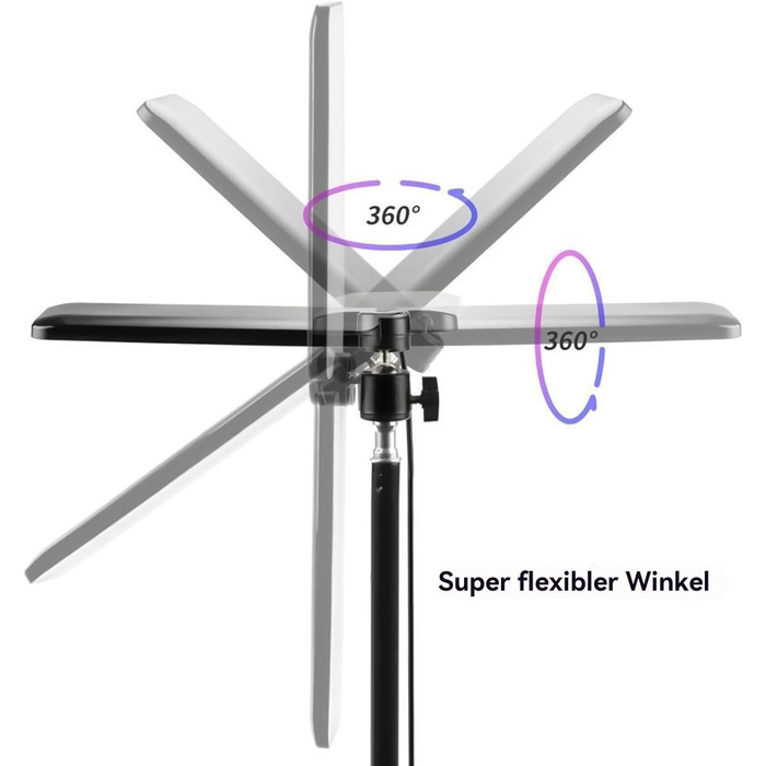 Складана світлодіодна тростина для ходьби складний тримач для ліхтарика на вулиці, гнучкий вечірній ліхтарик, висувний, надзвичайно прозорий держак, стабільна мобільна опорна рама Універсальний аксесуар для патіо та практики