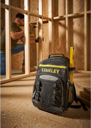 Рюкзак для інструментів Stanley (35 x 44 x 16 см, міцний нейлон 600 x 600 ден, переносна внутрішня перегородка, ергономічна спинка, передня кишеня для аксесуарів, додаткове відділення для електроінструментів) STST1-72335