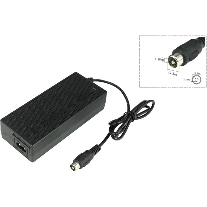 Блок живлення PowerSmart 42V 2A для зарядного пристрою SANS SSLC084V42, підходить для літій-іонних акумуляторів 36V, з роз&39ємом RCA 10,5 мм