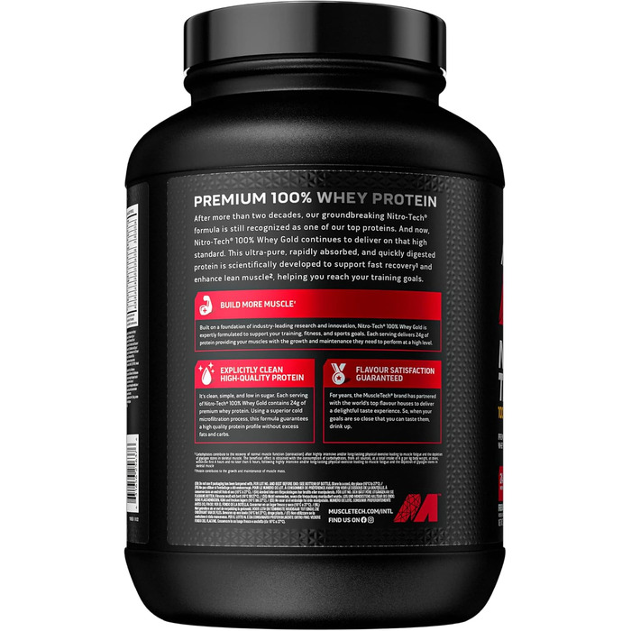 Протеїновий порошок MuscleTech NitroTech 100% Whey Gold, Vanilla, 2,27 кг