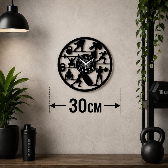 Настінний годинник для спортзалу Дизайн Fitness Gym Ідея подарунка для любителів спорту