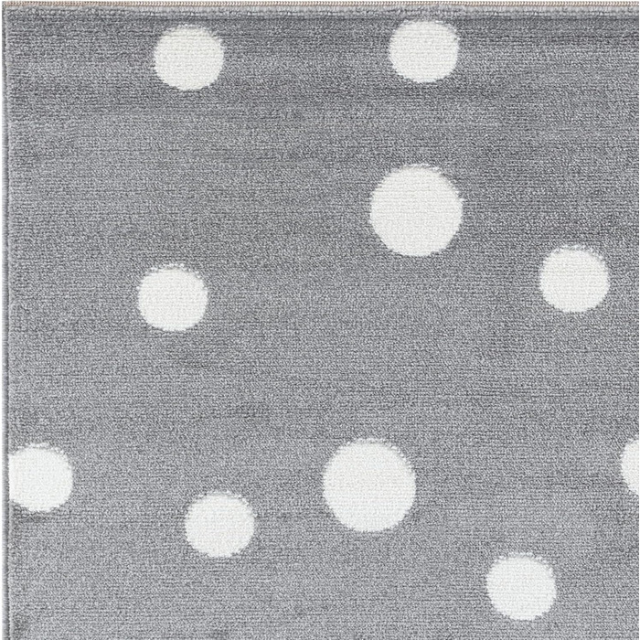 Дитячий килимок Jimri DOTS l Крапки в крапку l Печатка Oeko-Tex Колір Бежевий Синій Рожевий Дитяча кімната/молодіжна кімната (Сіри