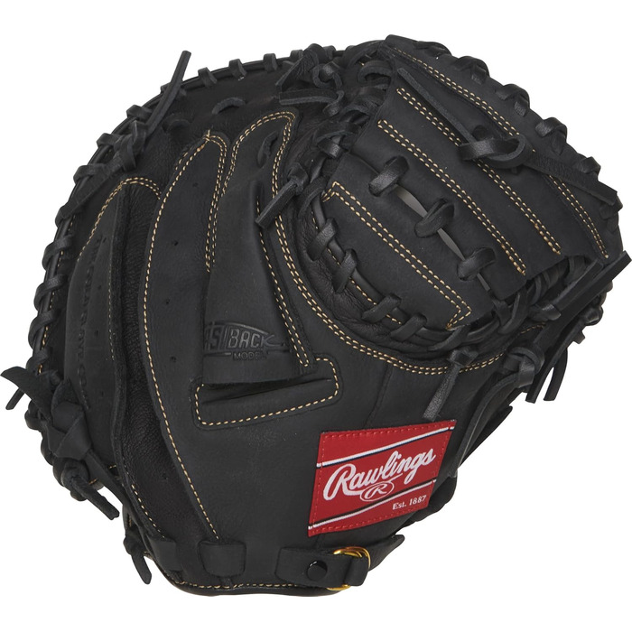 Бризок для бейсболу/софтболу Rawlings Renegade серії, для правої руки, 1-секційний, закритий, чорний