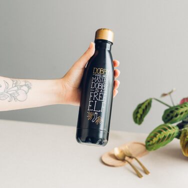 Термос Grupo Erik Dobby з нержавіючої сталі 500 мл - Спортивна пляшка для води 500 мл - Дитяча пляшка для води - Товар для фанатів Гаррі Поттера, кобальтовий