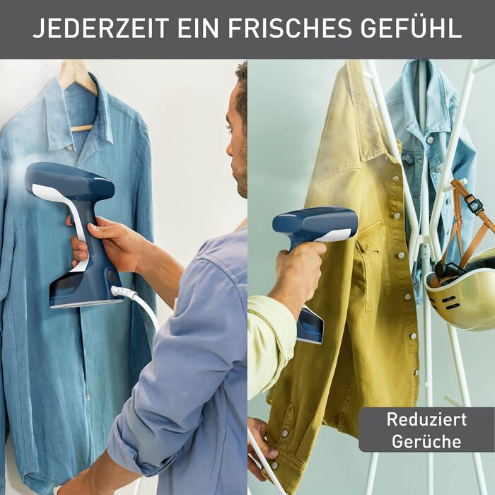Парова щітка 1400 Вт резервуар для води 150 мл кабель живлення 2,6 м до 8 хв. відпарювання швидке нагрівання 25 г/хв. безперервний