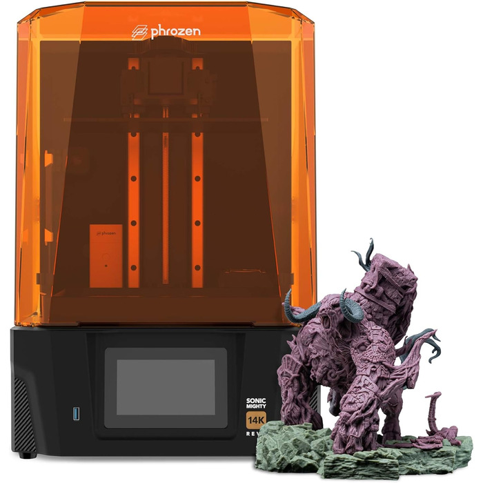 Принтер Phrozen Sonic Mighty Revo Resin 10,1-дюймовий монохромний РК-екран 14K з роздільною здатністю 16,8x24,8 мкм Розмір друку 2