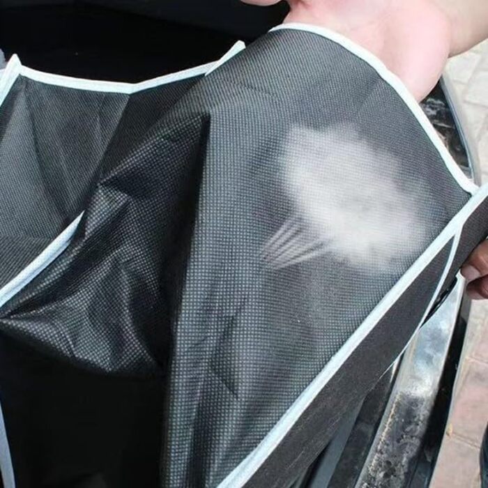 Органайзер для автомобіля, вантажівки, сумка для зберігання речей в авто, складана, 3 відділення, водонепроникний, 50 x 33 x 33 см, аксесуар для подорожей, з антиковзким покриттям для подорожей, кемпінгу, транспортування, чорний