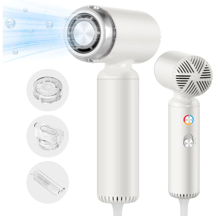 Фен Webeauty, суперлегкий іонний фен, високошвидкісний фен зі швидкістю 110 000 об/хв, 200 мільйонів негативних іонів, швидке виси