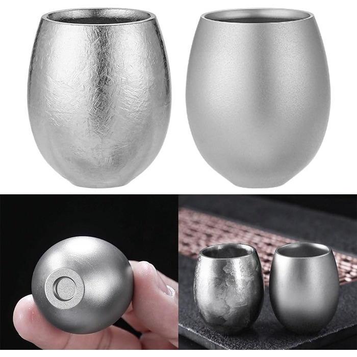 Мл титановий кухоль для вина, пивного кухля, кухоль для напоїв, келих для вина для кемпінгу, пікніків, подорожей, 15