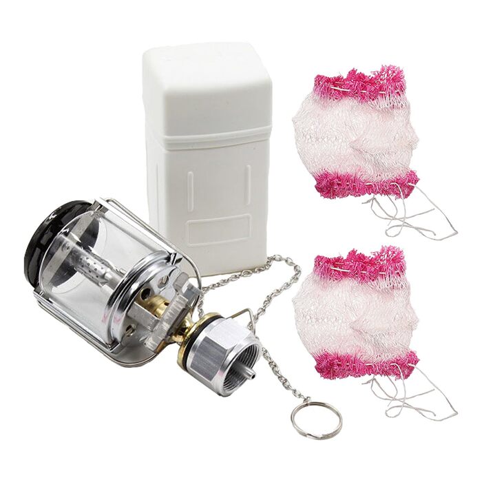 Газовий кемпінговий ліхтар Kichvoe, портативний із системою запалювання, компактний пропановий ліхтар для намету та використання на свіжому повітрі, міцний газовий ліхтар з абажуром та коробкою для перенесення