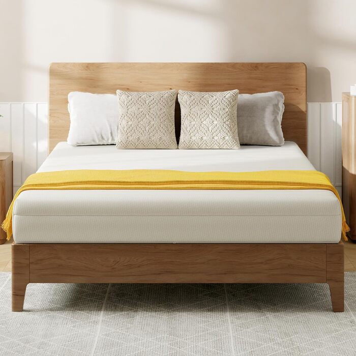 Матрац 90x200 середньої жорсткості 16 см - Ергономічний 7-зонний високоякісний матрац з холодної піни з чохлом, що прається, дихаючий матрац з піни, що згортається, сертифікований стандарт Oeko-Tex 100 16 см 90 x 200 см