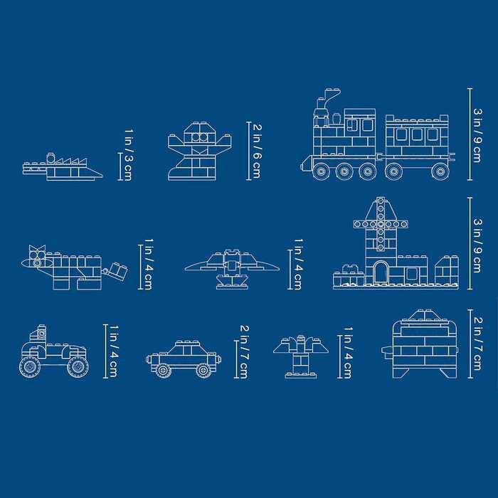 Конструктор LEGO Classic Medium Building Blocks Box 10696, 484 деталі, середня коробка будівельних блоків