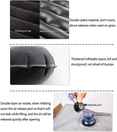 Автомобільний надувний матрац для Skoda Kodiaq, надувний матрац для кемпінгу, портативний туристичний надувний матрац з повітряною подушкою, аксесуар для активного відпочинку на свіжому повітрі, E звичайний E