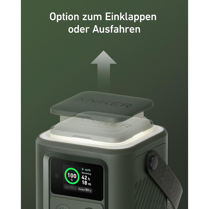 Портативний зарядний пристрій на 60 000 мАг з цифровим дисплеєм, висувним автоматичним підсвічуванням і режимом SOS, потужністю 60