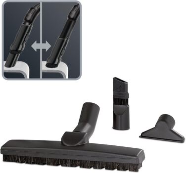 Компактний потужний пилосос з мішком 750 Вт об'єм пилозбірника 3 літри щілинна насадка 2-в-1 для всіх типів підлоги. вкл. всмоктув