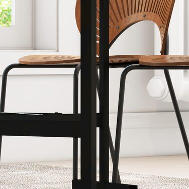 Розкладний обідній стіл, Кухонний стіл для 4-6 осіб з колесами, Сталеві ніжки, Мобільний розкладний обідній стіл для невеликих приміщень, Їдальня, Кухня, 120 x 80 x 73 см, Сірий