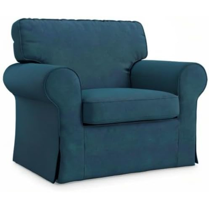 Чохол для крісла Ektorp, змінний чохол, сумісний з чохлом для крісла IKEA EKTORP, ТІЛЬКИ чохол для крісла EKTORP Не підходить для чохла для крісла Uppland (Dark Ocean).