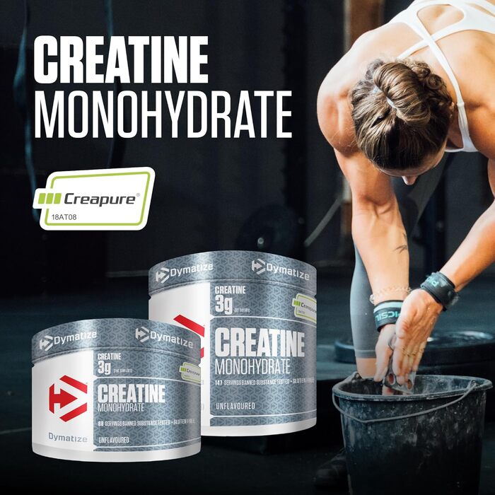 Креатин моногідрат Dymatize Creapure, 500 г – Без смаку, 147 порцій