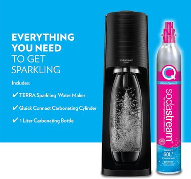 Виробник газованої води SodaStream Terra (білий) з пляшкою CO2 та DWS