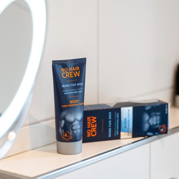 Крем для видалення волосся NO HAIR CREW для чоловіків, 200 мл — ретельне та безпечне видалення волосся з тіла