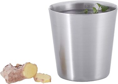 Термокружка Tatonka з нержавіючої сталі Thermo Plus 350 мл - Термокружка з подвійними стінками, місткістю 0,35 л - Без ручок, ізольована, не містить шкідливих речовин, безпечна для харчових продуктів - Ø 9,5 x 9,5 см