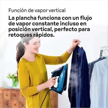 Парова праска Braun TexStyle 7 Pro SI 7160 BL - праска з підошвою Freeglide 3D, вертикальна подача пари, 3000 Вт, синя