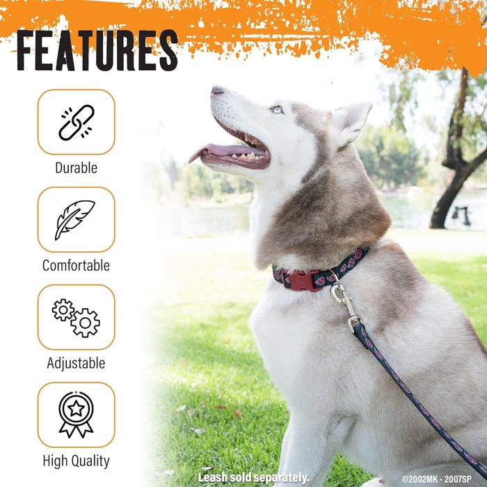 Нашийник для собак Наруто великого, середнього та маленького розмірів (включаючи для цуценят XS), натхненний мантією Акацукі, регульований нашийник для костюму Ітачі (великий розмір, 40-66 см)