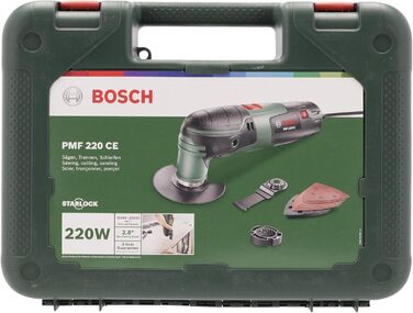 Багатофункціональний інструмент Bosch PMV 220 CE (220 Вт, для приладдя Starlock, у кейсі) у кейсі PMV 220 CE