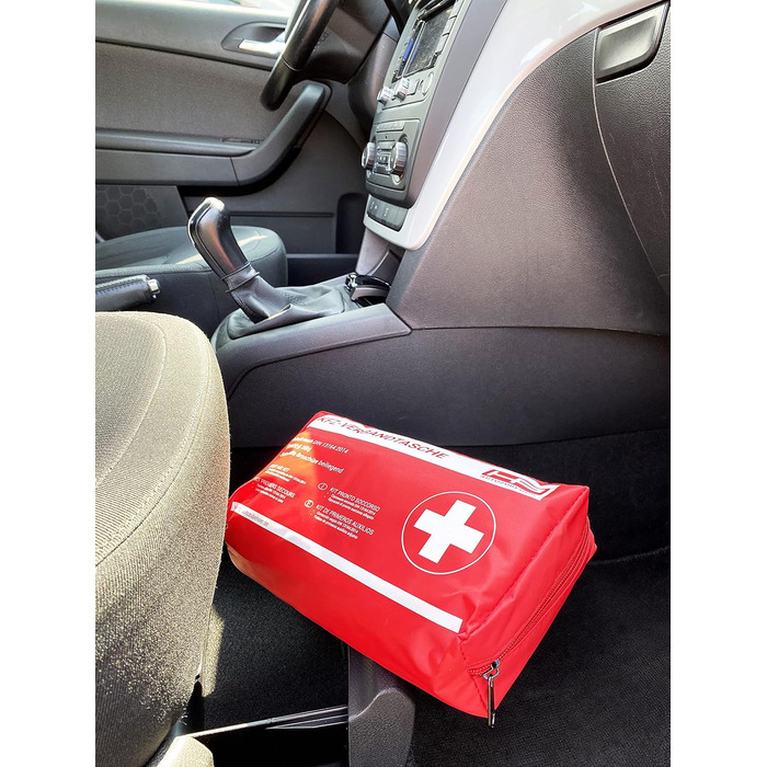 Аптечка червоного кольору - Мінімальний термін зберігання мін. 4 роки Без масок, 10039 KFZ -